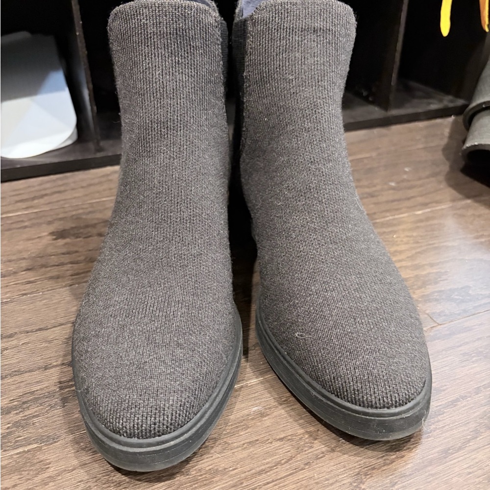 Rothy's Charcoal Knit Ankle Booties